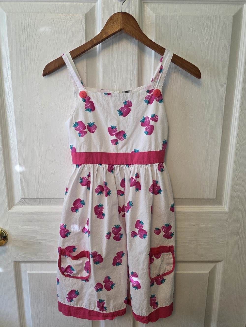Gap Kids Strawberry Print Cotton Sundress Size 10